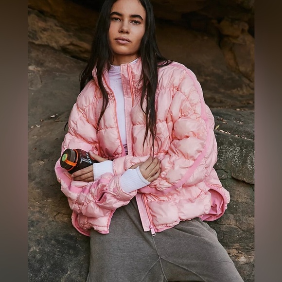 Free People Color Changing Scrunch Pippa Packable Puffer Jacket Size XS
